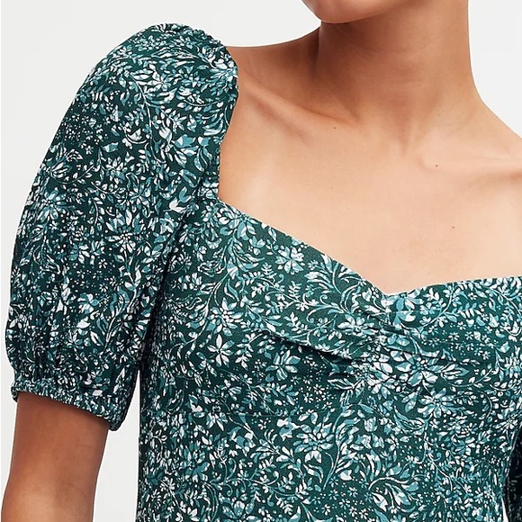 Madewell Puff-Sleeve Sweetheart Midi Dress in Floral - Picture 3 of 14